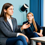 청소년상담사 실습 중 자주 발생하는 문제들 - Empathetic Listening**

"A young female counselor, fully clothed in modest professional attire, acti...