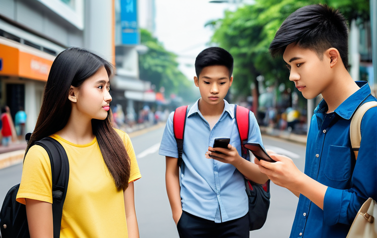 청소년상담사 자격증 취득 후 자원봉사 경험 - Modern Youth Navigating Pressures**
A high-resolution, photorealistic image of a diverse group of fo...