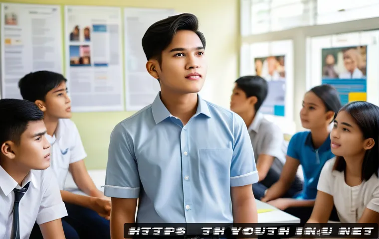 청소년상담사 자격증 취득 후의 변화와 성장 - A professional Thai teenage counselor in a modern office setting, attentively listening and communic...