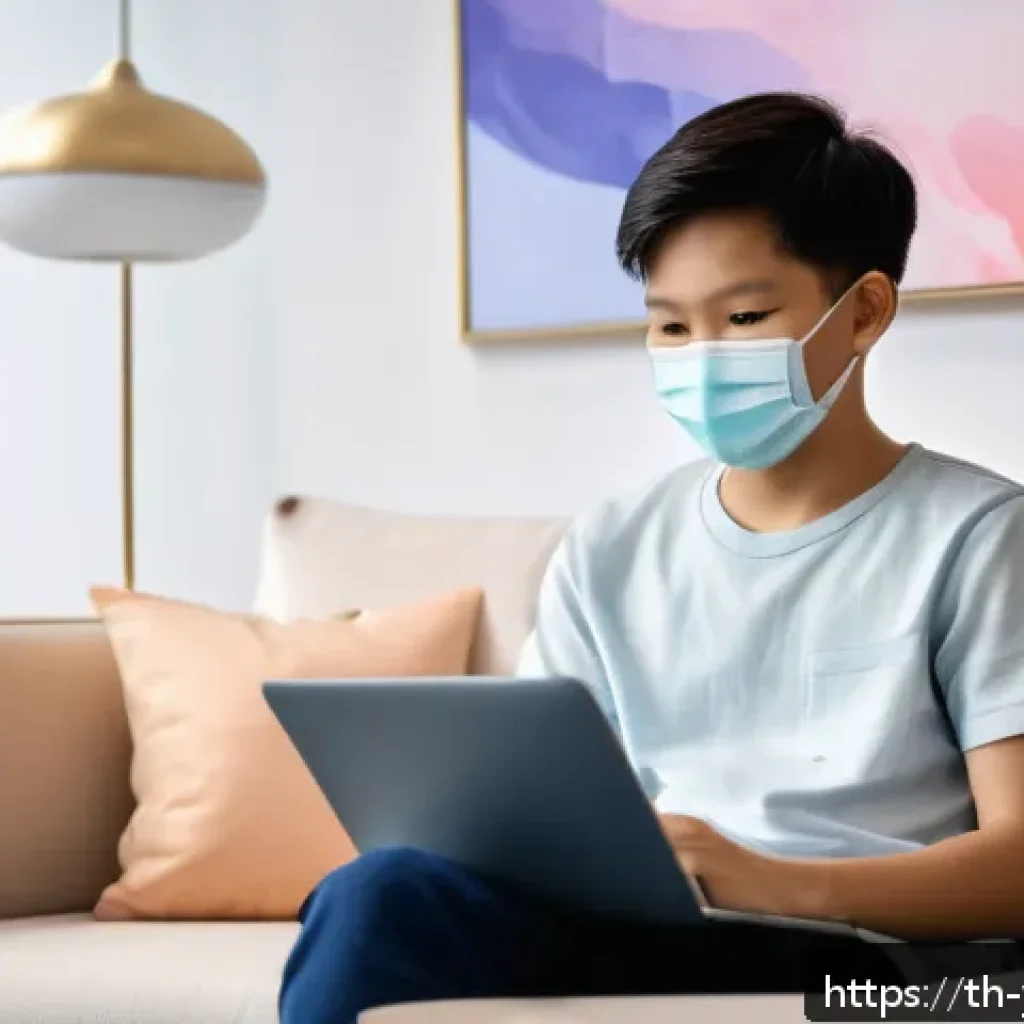 청소년상담사 직업 안정성 평가 - A modern digital counseling session scene showing a professional Thai adolescent counselor wearing s...